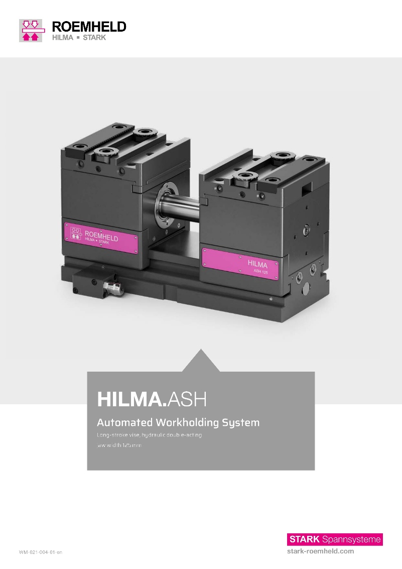 油圧式自動化用マシンバイス　ASH125